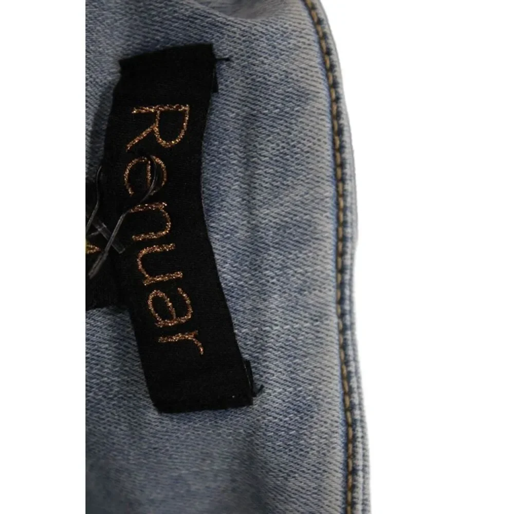 Renuar Women Cropped Ankle High-Rise Gray Pants Size 6